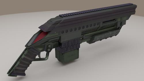 Painted Sci Fi Weapon preview image